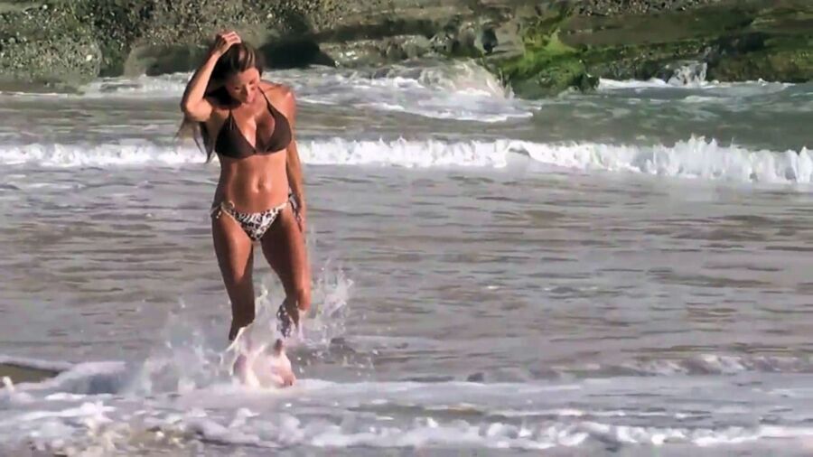 Free porn pics of Kiana Tom Hot Mom  Takes On Tiny String Bikini 6 of 23 pics