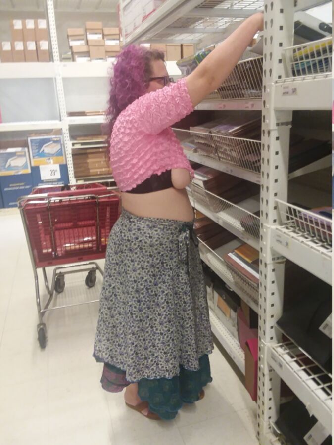 Free porn pics of Shopping in Public with Exposed Nipples 5 of 42 pics