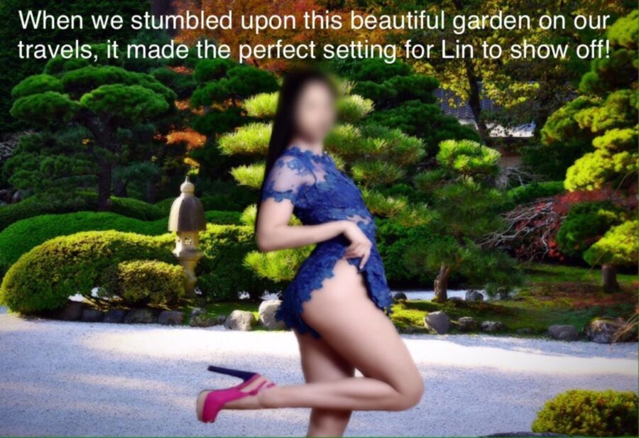 Free porn pics of Lin/ Miss Ling dresses up and goes sight seeing!  3 of 7 pics