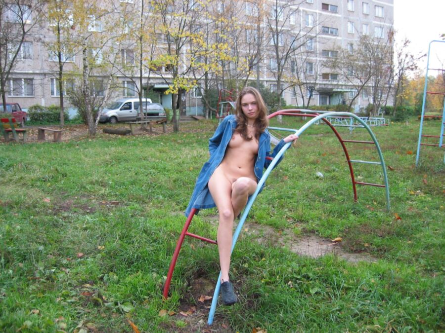 Free porn pics of Amateur babe photographed outside 11 of 68 pics