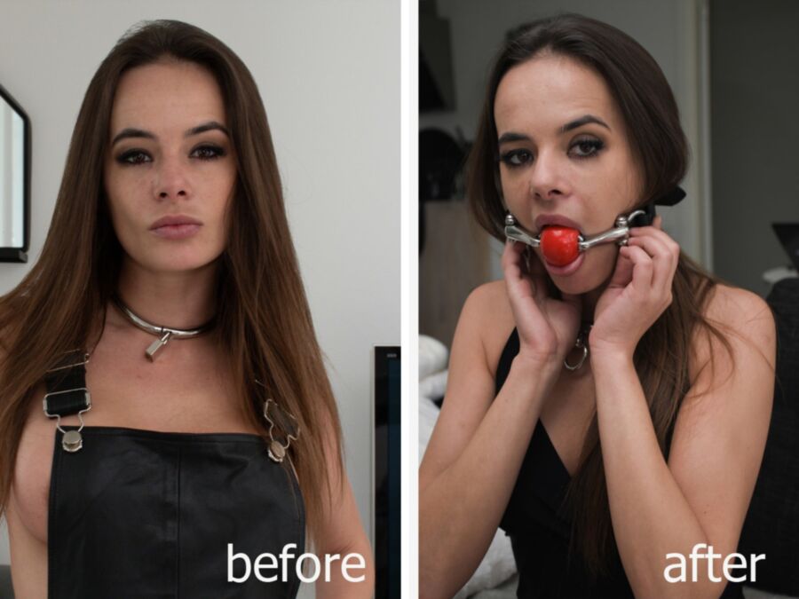 Free porn pics of Ballgags. Before and After. 6 of 8 pics