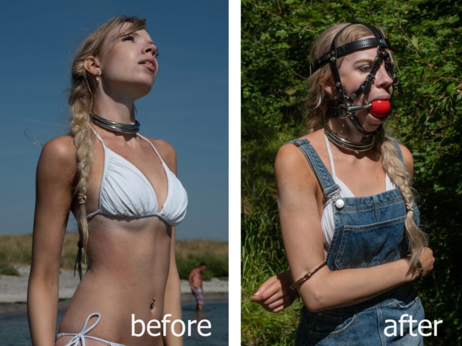 Free porn pics of Ballgags. Before and After. 3 of 8 pics