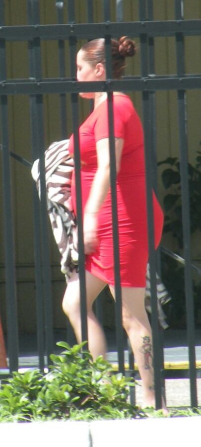 Free porn pics of I LOVE THIS THICK HOTTIE Tight Red Dress, Belly HOT 11 of 12 pics