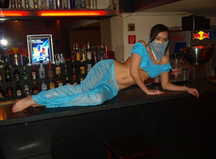 Free porn pics of Stunning Asian babe gets naked in a bar 9 of 28 pics