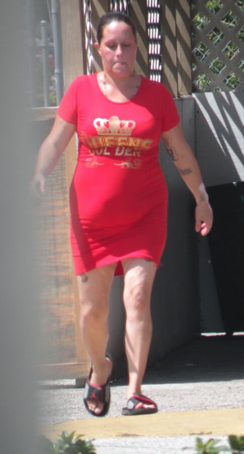 Free porn pics of I LOVE THIS THICK HOTTIE Tight Red Dress, Belly HOT 8 of 12 pics