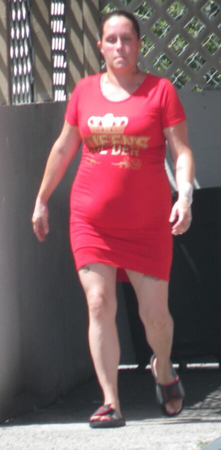 Free porn pics of I LOVE THIS THICK HOTTIE Tight Red Dress, Belly HOT 9 of 12 pics