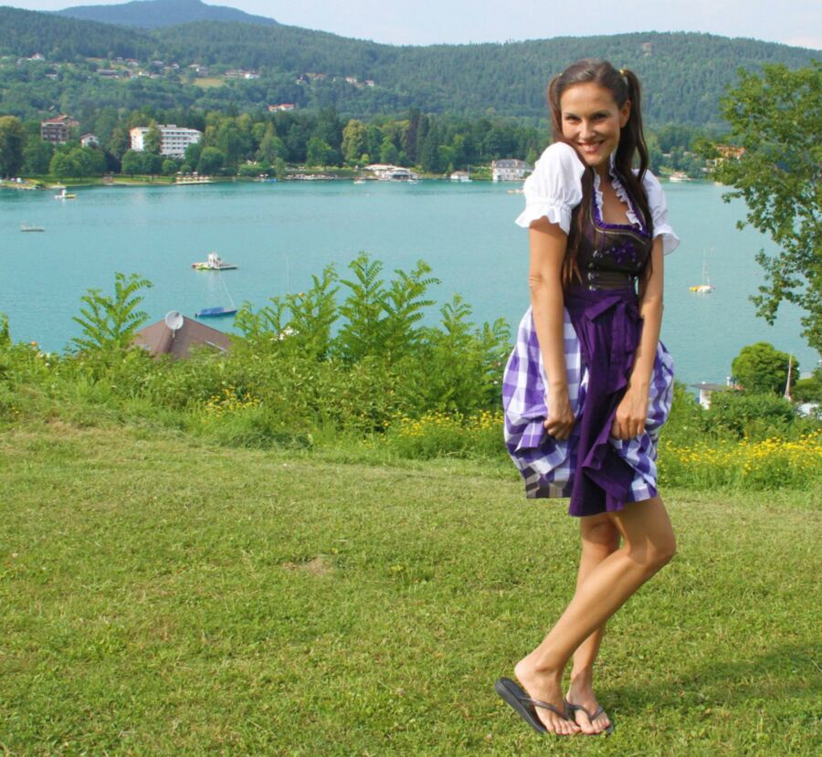 Free porn pics of Franziska zeigt gern ihre langen Beine im Dirndl 2 of 14 pics