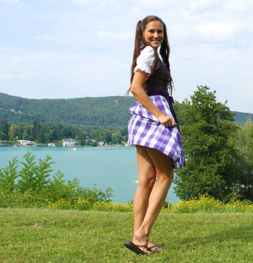 Free porn pics of Franziska zeigt gern ihre langen Beine im Dirndl 3 of 14 pics