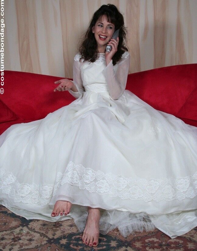 Free porn pics of Karina - Barefoot bride bound and gagged 2 of 40 pics