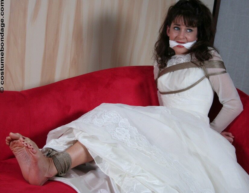 Free porn pics of Karina - Barefoot bride bound and gagged 18 of 40 pics
