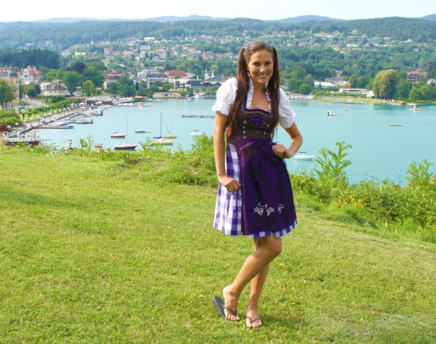 Free porn pics of Franziska zeigt gern ihre langen Beine im Dirndl 1 of 14 pics