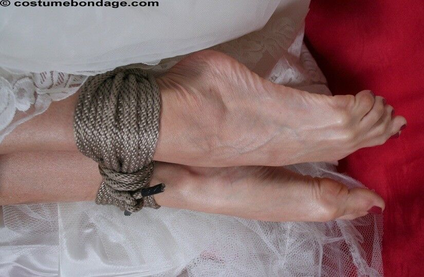 Free porn pics of Karina - Barefoot bride bound and gagged 14 of 40 pics