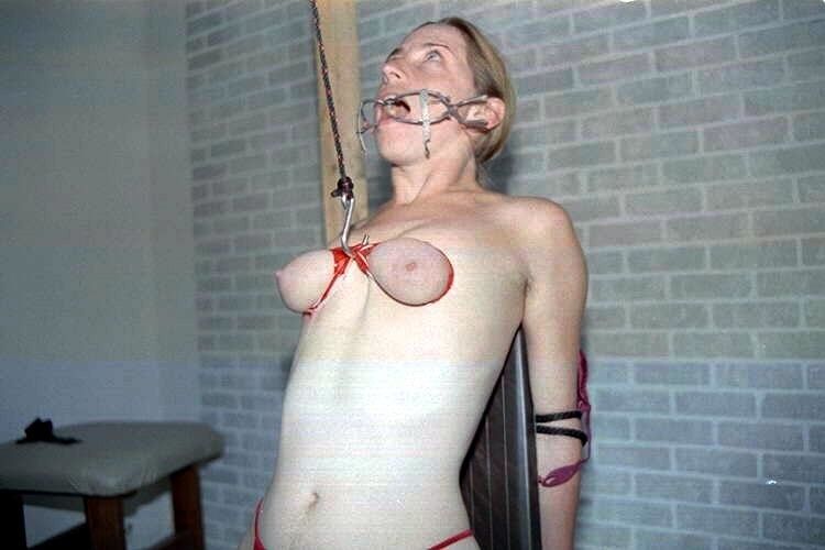 Free porn pics of BDSM breast torture suspension CBT 5 of 54 pics