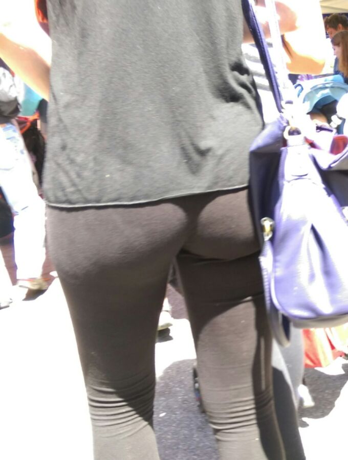 Free porn pics of tight asses in black leggings. 2 of 12 pics