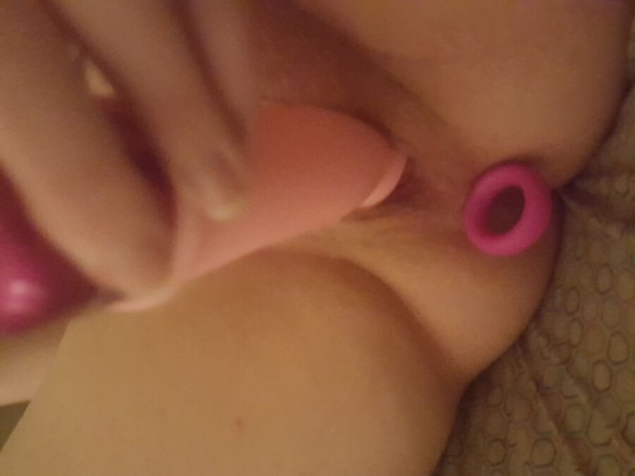 Free porn pics of (me) Brandie having items and toys shoved inside my all my holes 6 of 43 pics