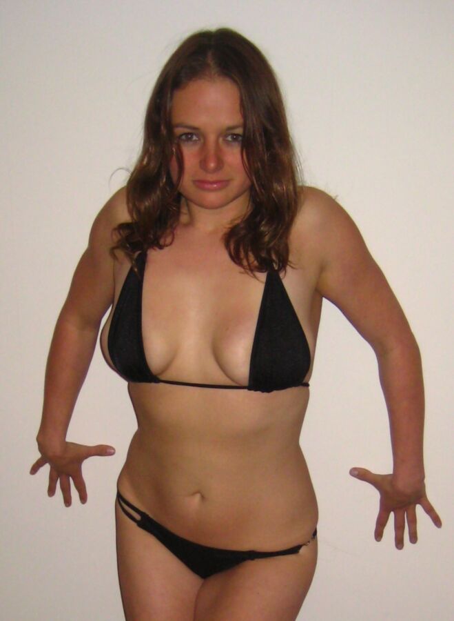 Free porn pics of Bikini Busty UK Wife Slut Full Set 6 of 32 pics