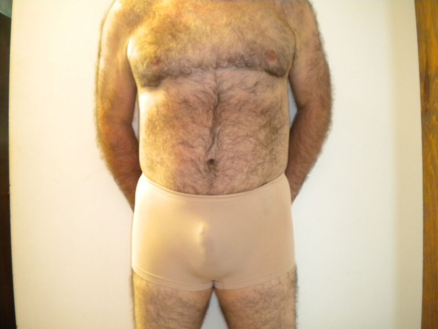 Free porn pics of Daddy bear got some new lingerie. 15 of 16 pics