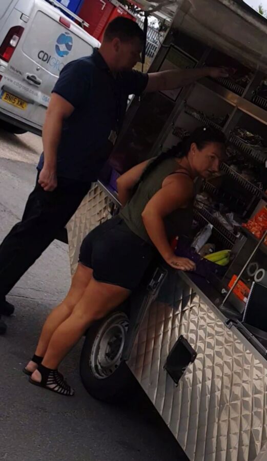 Free porn pics of UK CANDID: Big Booty Gypsy Whore 15 of 40 pics