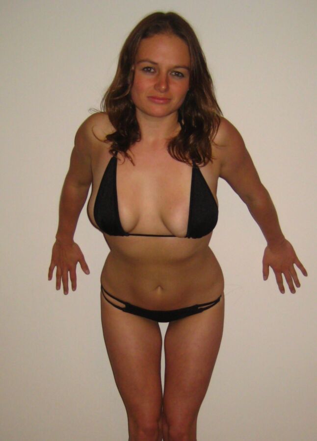 Free porn pics of Bikini Busty UK Wife Slut Full Set 7 of 32 pics