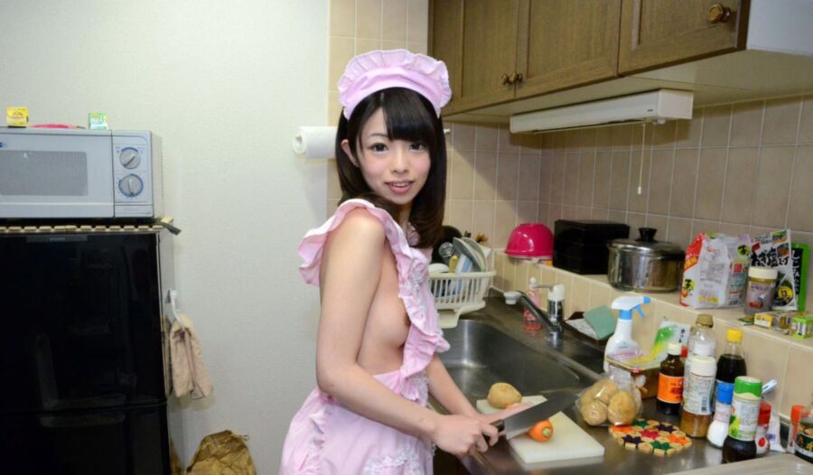 Free porn pics of Akina Puts On Maid Costume To Do Blowjob 19 of 19 pics