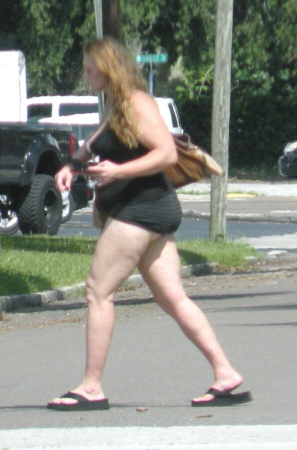 Free porn pics of Slutty Chubby Street Walker with Thick Belly and Nice Ass 8 of 37 pics