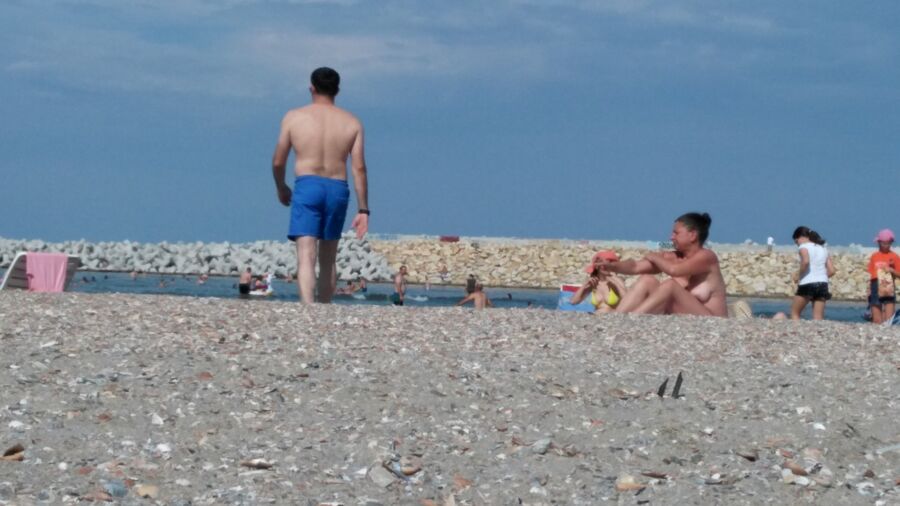 Free porn pics of On the beach in Constanta Romania 4 of 7 pics