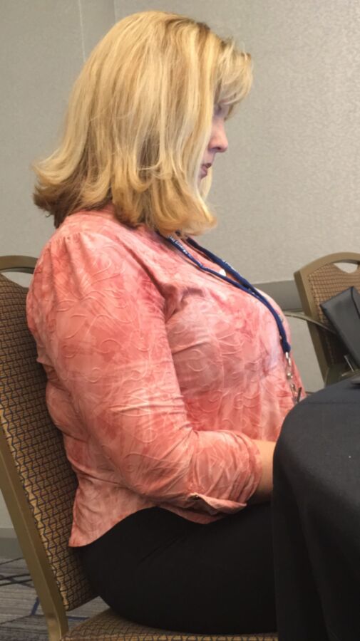 Free porn pics of Conference Boobies! 4 of 4 pics