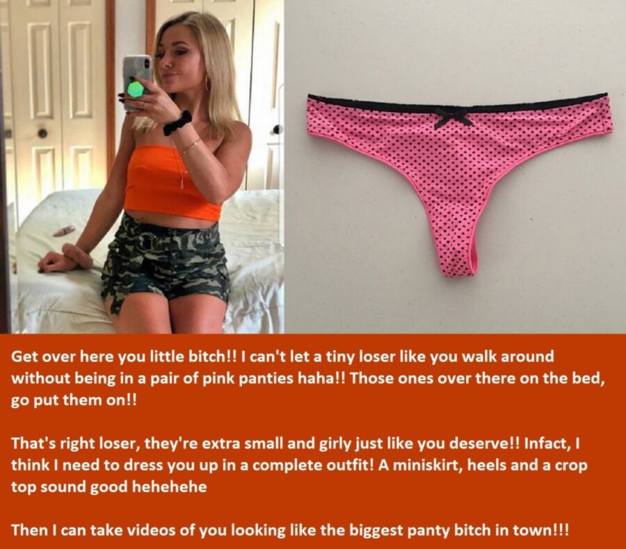 Humiliating Panty Captions: Requested by Sissywedgies.