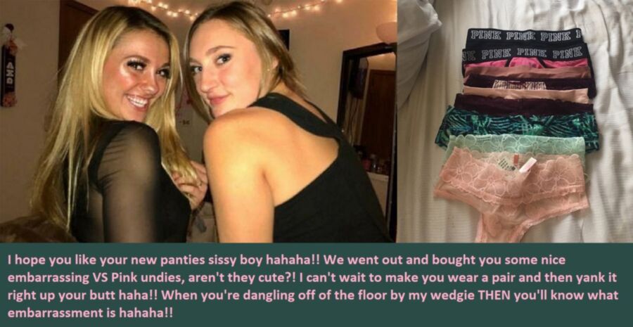Humiliating Panty Captions: Requested by Sissywedgies.