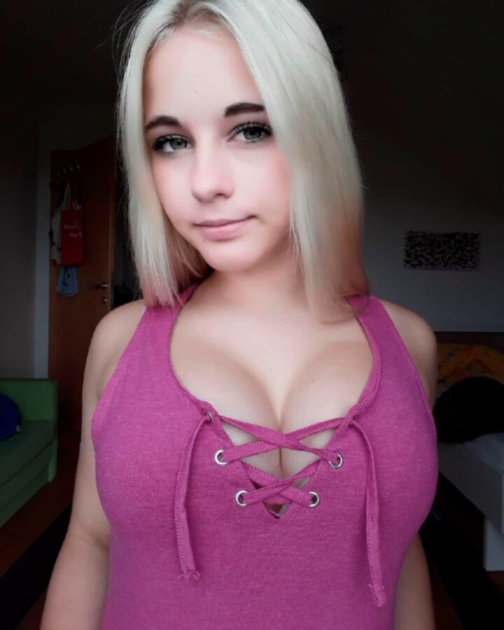 Free porn pics of Blonde Busty German Amateur Teen 9 of 24 pics