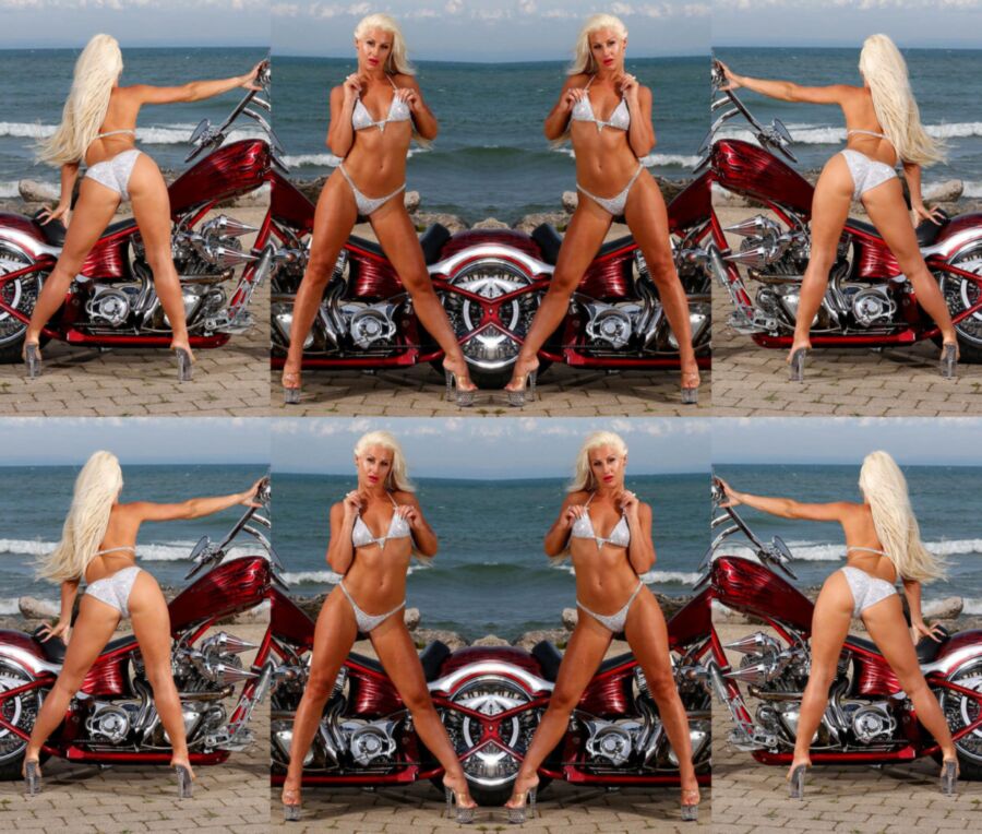 Free porn pics of Melissa Works Her Tight Bikini Ass On Motorcycle 3 of 15 pics