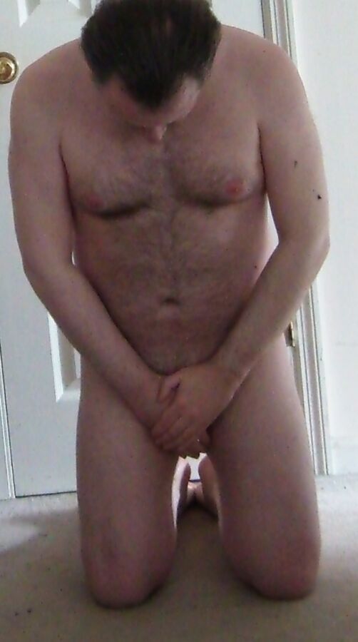 Free porn pics of Submissive Male Kneeling 5 of 14 pics