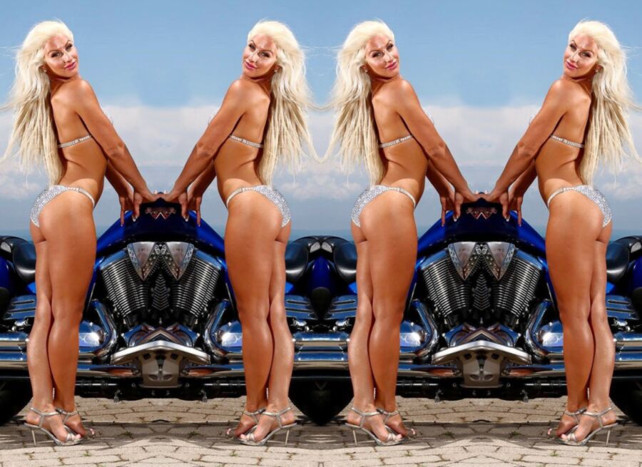Free porn pics of Melissa Works Her Tight Bikini Ass On Motorcycle 13 of 15 pics