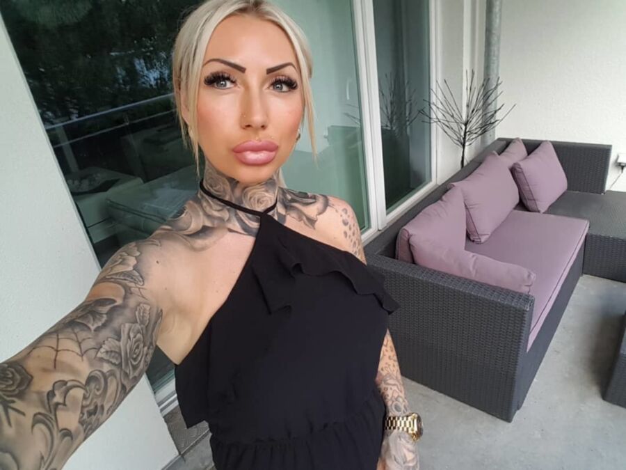 Free porn pics of Tattooed German Bimbo With Fake Lips 10 of 52 pics