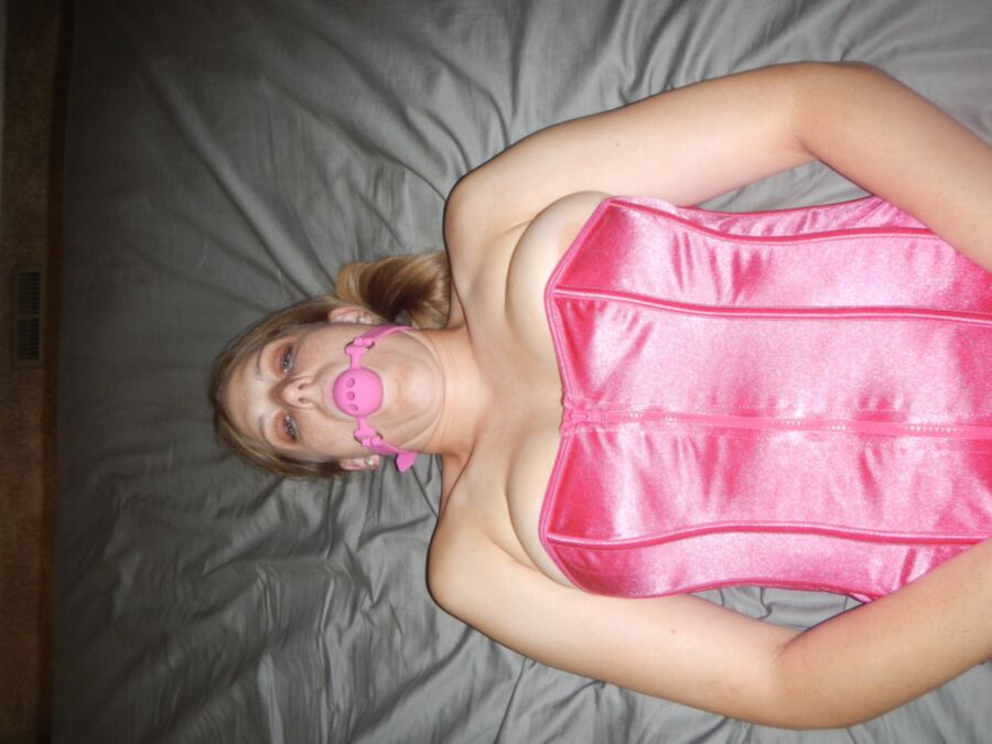 Free porn pics of Fun in Pink Corset 10 of 36 pics