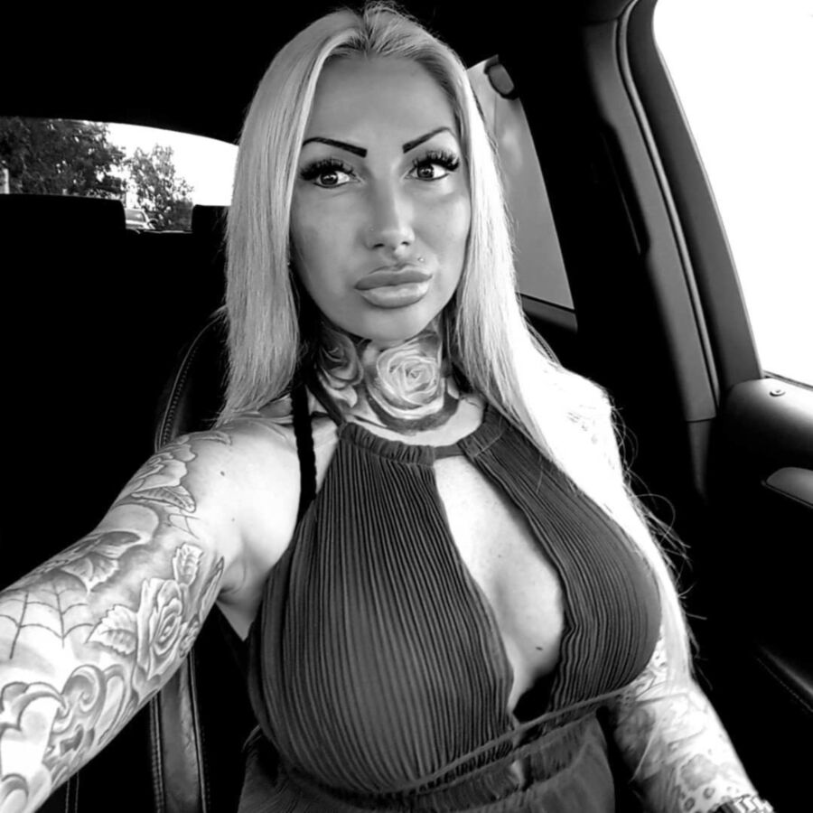 Free porn pics of Tattooed German Bimbo With Fake Lips 6 of 52 pics