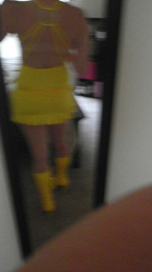 Free porn pics of Dress Up Yellow 3 of 14 pics