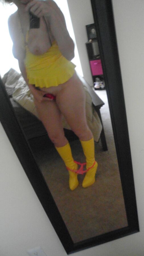 Free porn pics of Dress Up Yellow 12 of 14 pics