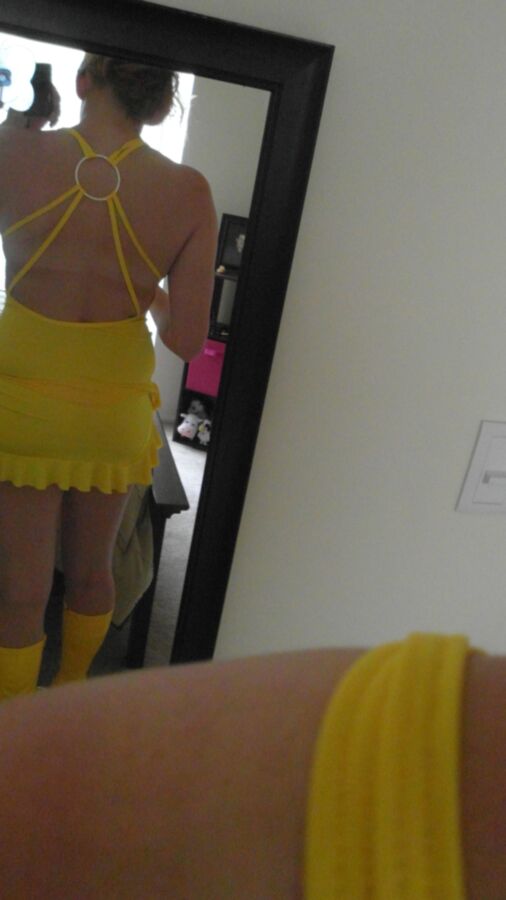 Free porn pics of Dress Up Yellow 4 of 14 pics