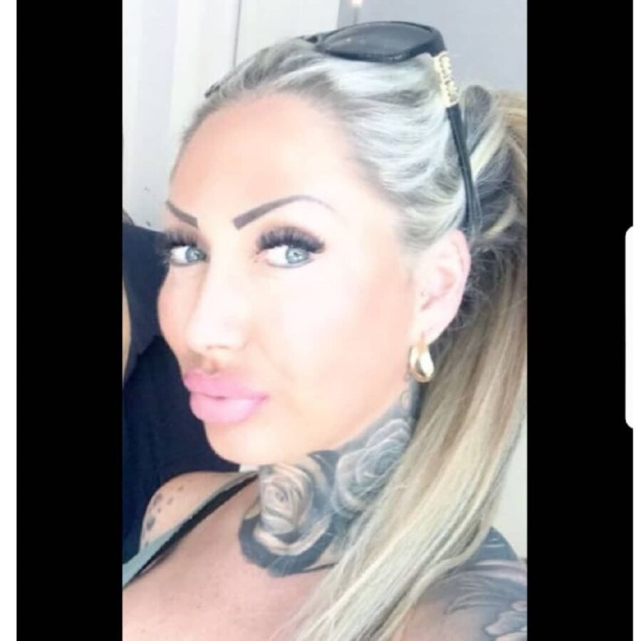 Free porn pics of Tattooed German Bimbo With Fake Lips 8 of 52 pics