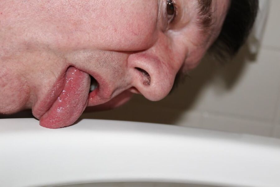 Free porn pics of Licking and Kissing My Toilet Seat, Rim, and Bowl 4 of 9 pics