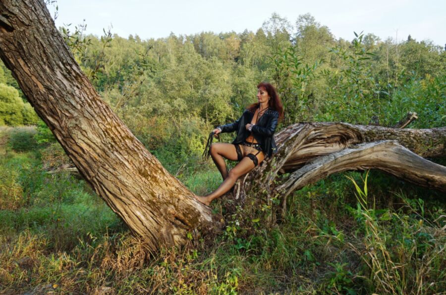 Free porn pics of Domina near tree 1 of 42 pics