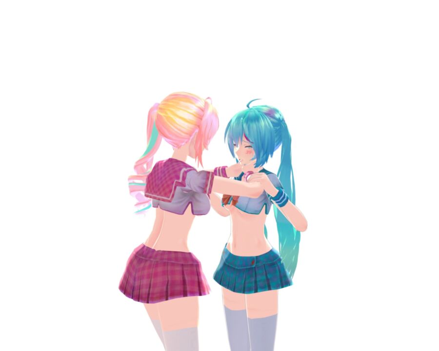 Free porn pics of Miku and Luka had a disagreement.. 5 of 5 pics