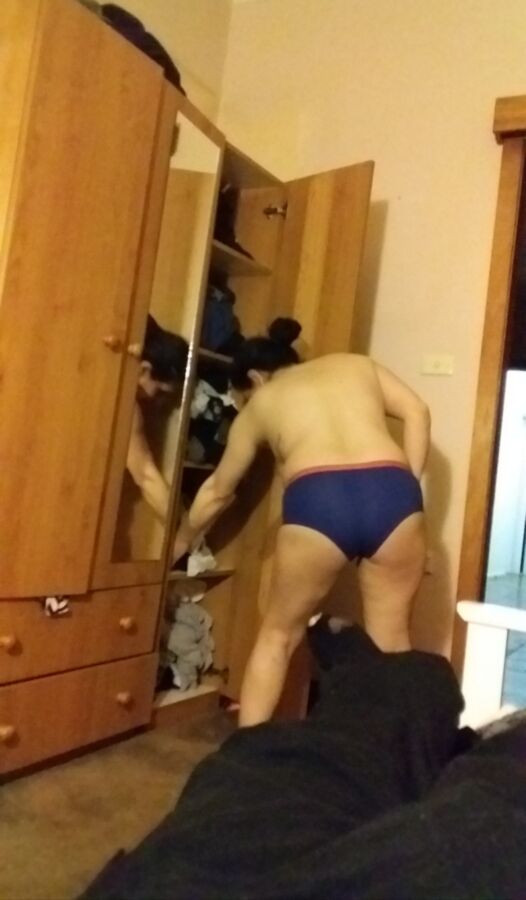 Free porn pics of Wife in Super Man Panties Unaware 7 of 23 pics