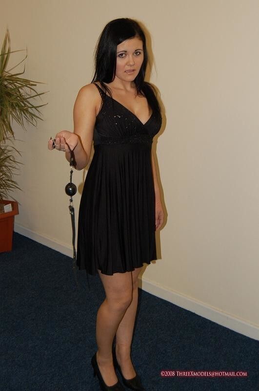 Free porn pics of Danielle - Hogtied in an LBD and pumps during the office party 4 of 30 pics