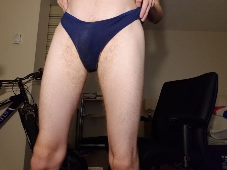 Free porn pics of Trying on Some Panties! 5 of 36 pics