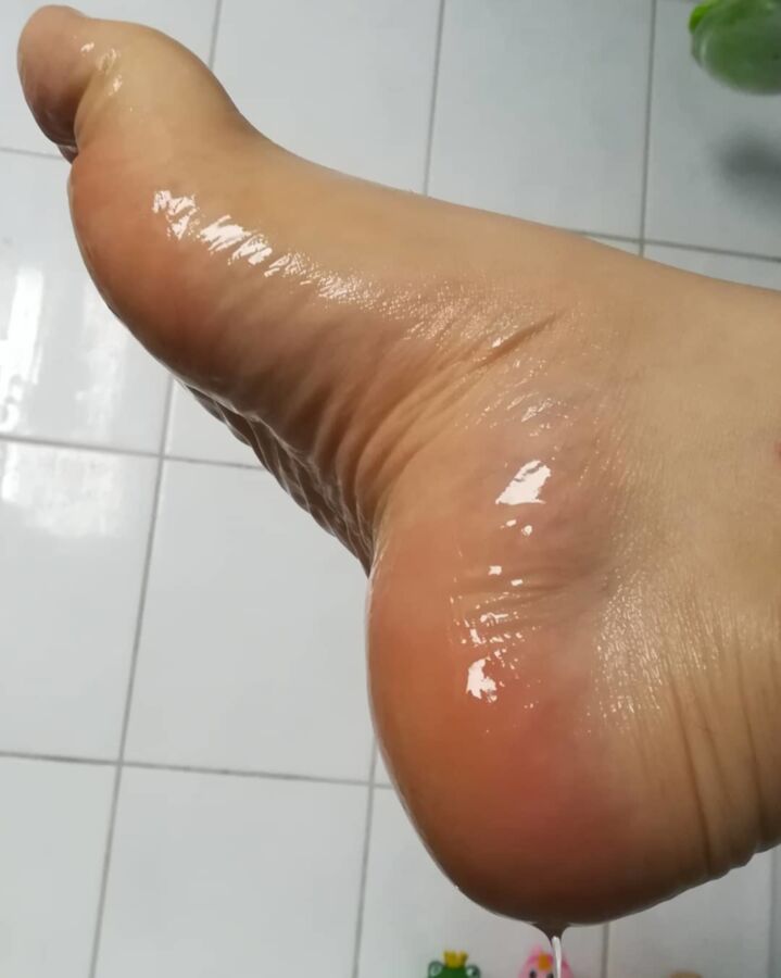 Free porn pics of My men feet and I love it too 15 of 18 pics