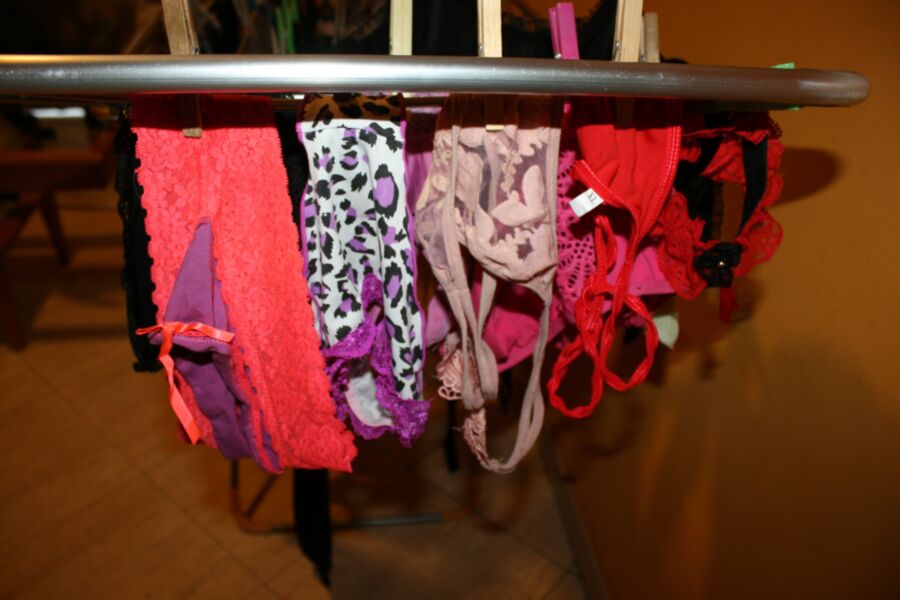 Free porn pics of My lingerie washed on the clothesline 2 of 12 pics