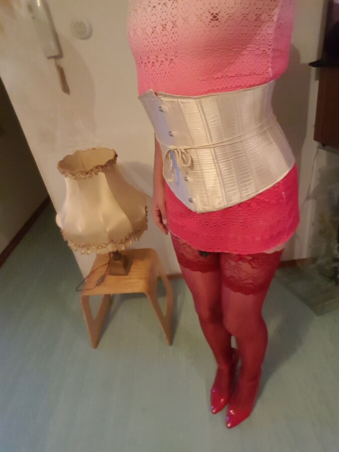 Free porn pics of Sissy wearing electo punishment chastity device 1 of 5 pics