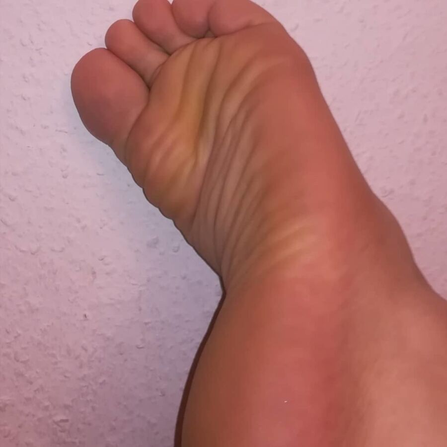 Free porn pics of My men feet and I love it too 4 of 18 pics